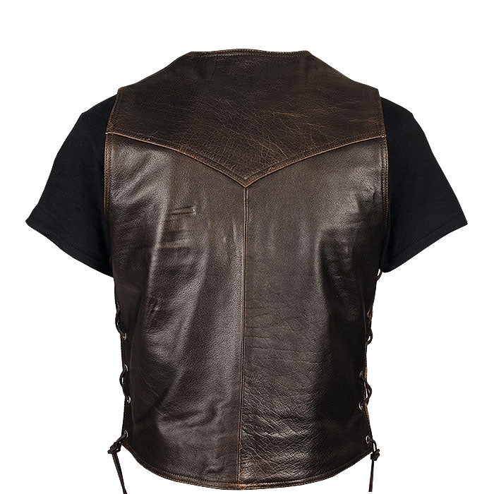 Hawk 5 - Brown Leather Vest