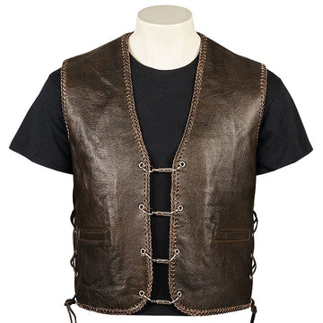 Bronx 5 - Brown Leather Vest