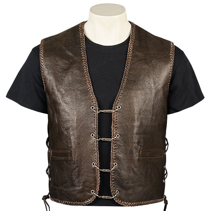 Bronx 5 - Brown Leather Vest