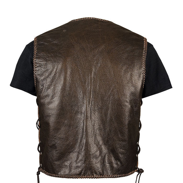 Bronx 5 - Brown Leather Vest