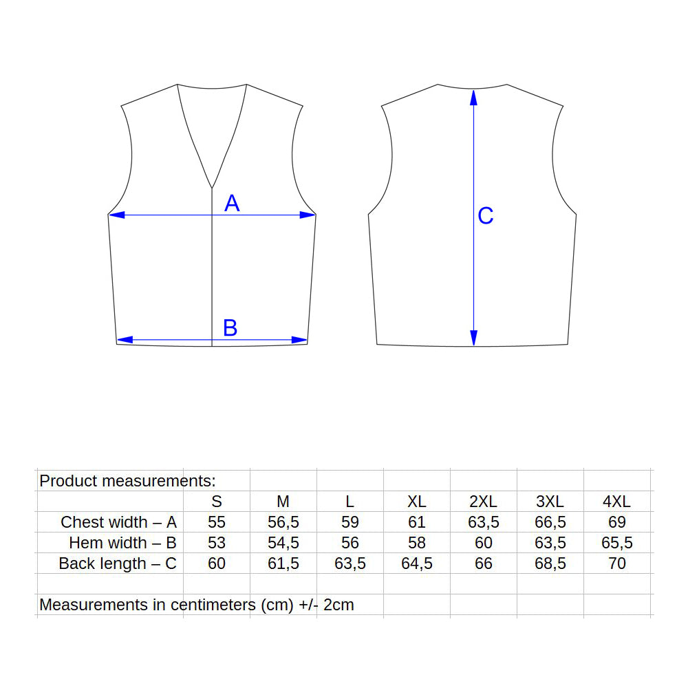 Demon 11 (Black/Orange) - Leather Vest