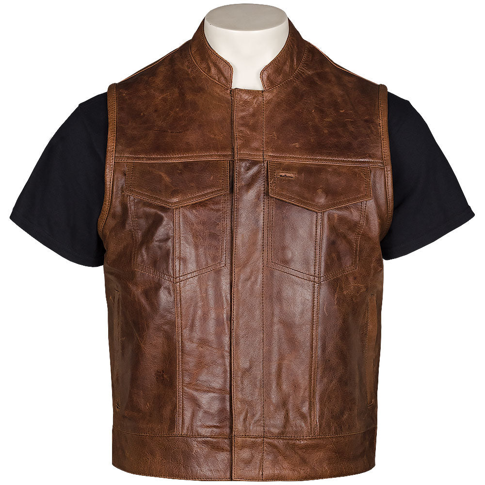 Jax 12 - Brown Leather Vest