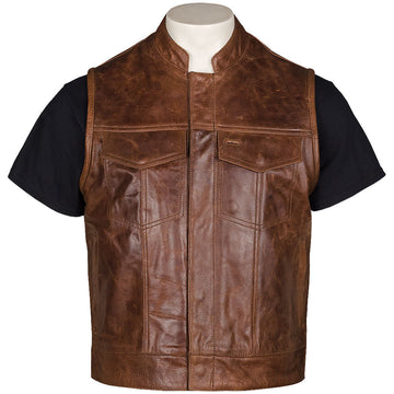 Jax 12 - Brown Leather Vest