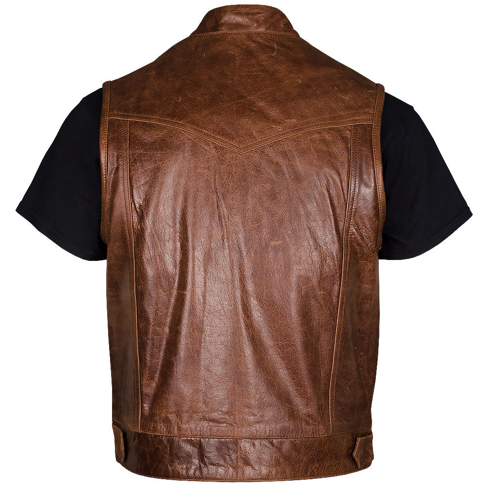 Jax 12 - Brown Leather Vest