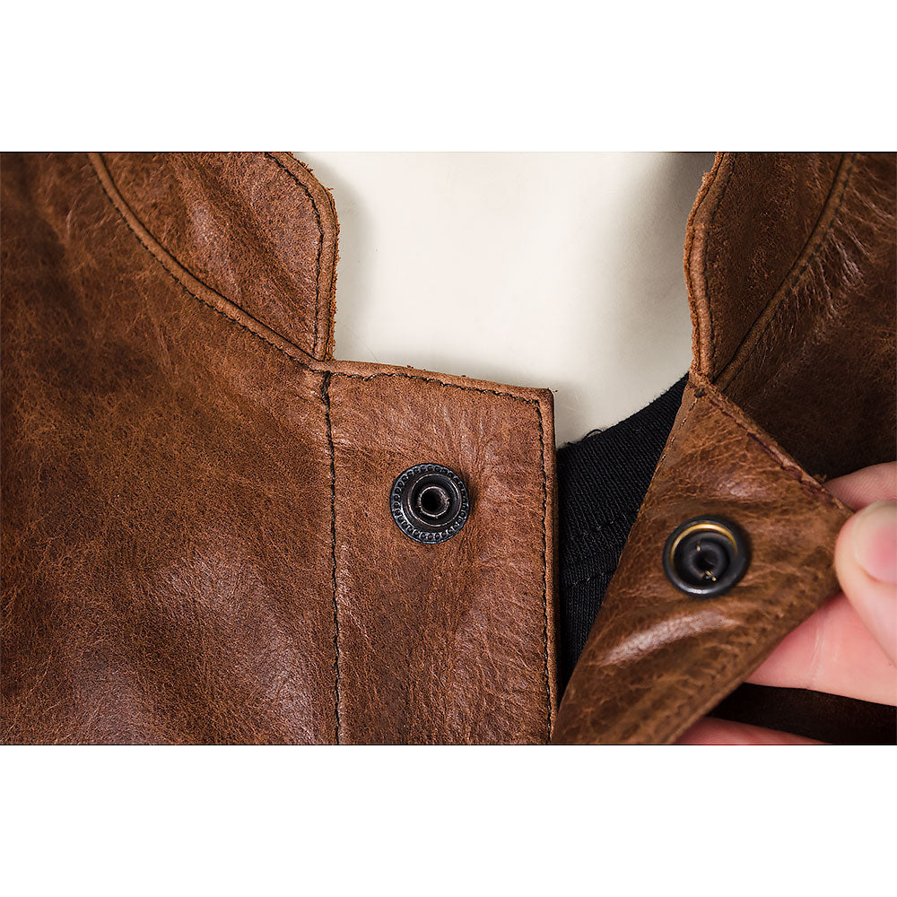 Jax 12 - Brown Leather Vest