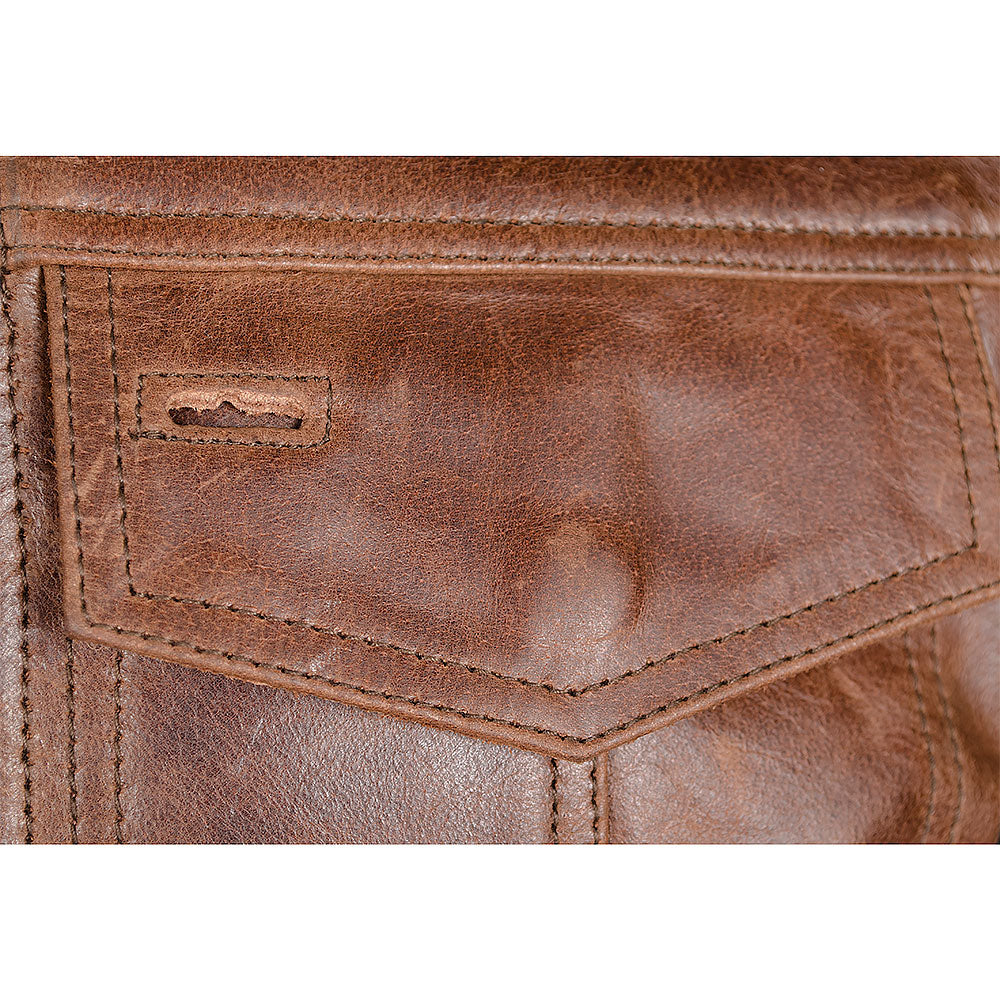 Jax 12 - Brown Leather Vest