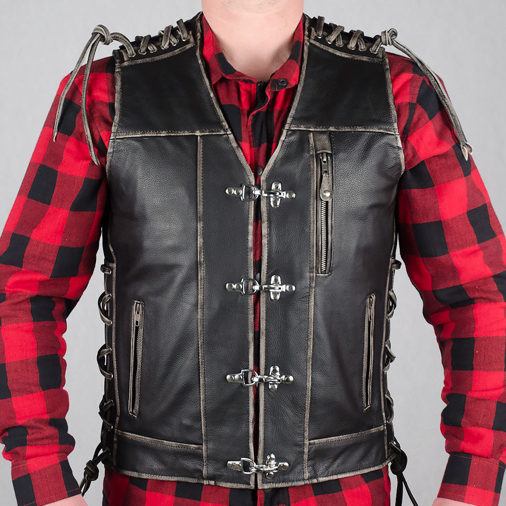 Night Devil (Vintage) – MC Leather Vest