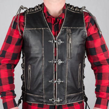 Night Devil (Vintage) – MC Leather Vest